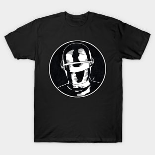 GORT - The Day the Earth Stood Still (Circle Black and White) T-Shirt